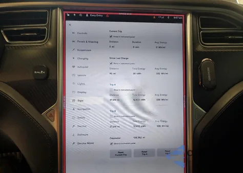 2016 Tesla Model S from USA, damaged, VIN 5YJSA1E25GF155175